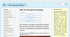 Desktop Screenshot of meine-erste-homepage.com