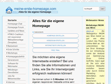 Tablet Screenshot of meine-erste-homepage.com